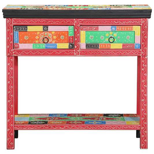 Console Table with Drawer Multicolour 80 x 35 x 76 cm Console Table with Drawer Multicolour 80 x 35 x 76 cm