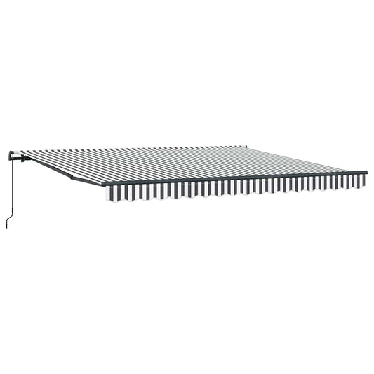 Manual Retractable Awning Anthracite and White 400x300 cm Manual Retractable Awning Anthracite and White 400x300 cm