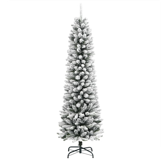 Christmas Tree | White and green | PVC, PE, Steel | Slim Christmas Tree | White and green | PVC, PE, Steel | Slim