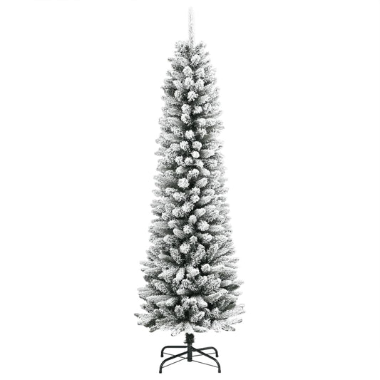 Christmas Tree | White and green | PVC and PE, steel | Slim Christmas Tree | White and green | PVC and PE, steel | Slim