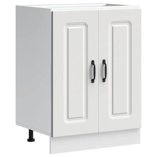 Sink Base Cabinet "Kalmar" White 60x46x81,5 cm Engineered Wood Sink Base Cabinet "Kalmar" White 60x46x81,5 cm Engineered Wood