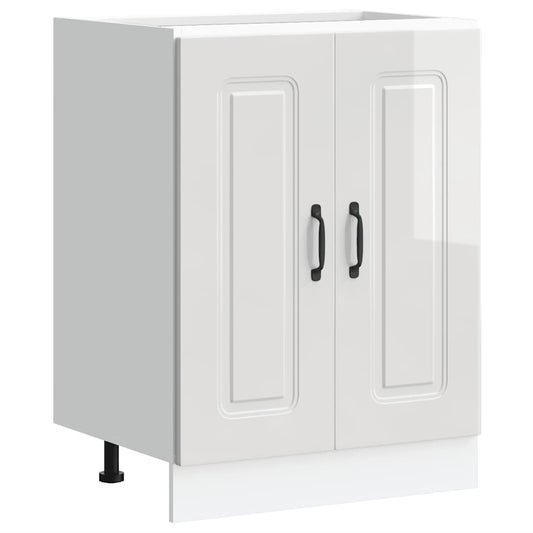 Sink Base Cabinet "Kalmar" High Gloss White 60x46x81.5 cm Sink Base Cabinet "Kalmar" High Gloss White 60x46x81.5 cm