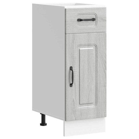 Kitchen Base Cabinet "Kalmar" Grey Sonoma Engineered Wood Kitchen Base Cabinet "Kalmar" Grey Sonoma Engineered Wood