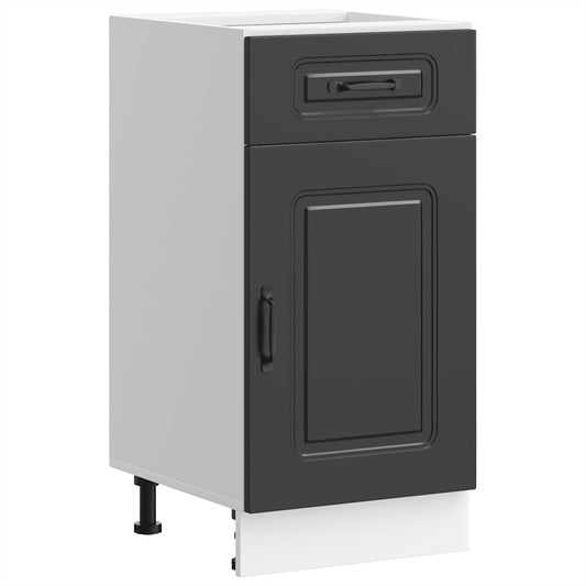 Kitchen Base Cabinet Kalmar Black Engineered Wood Kitchen Base Cabinet Kalmar Black Engineered Wood