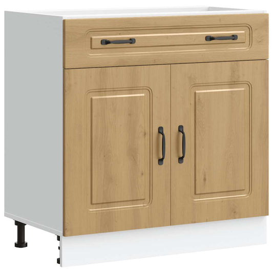 Kitchen Base Cabinet "Kalmar" Artisan Oak Engineered Wood Kitchen Base Cabinet "Kalmar" Artisan Oak Engineered Wood