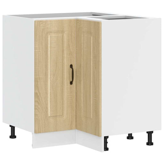 Kitchen Corner Base Cabinet "Kalmar" Sonoma Oak Engineered Wood Kitchen Corner Base Cabinet "Kalmar" Sonoma Oak Engineered Wood