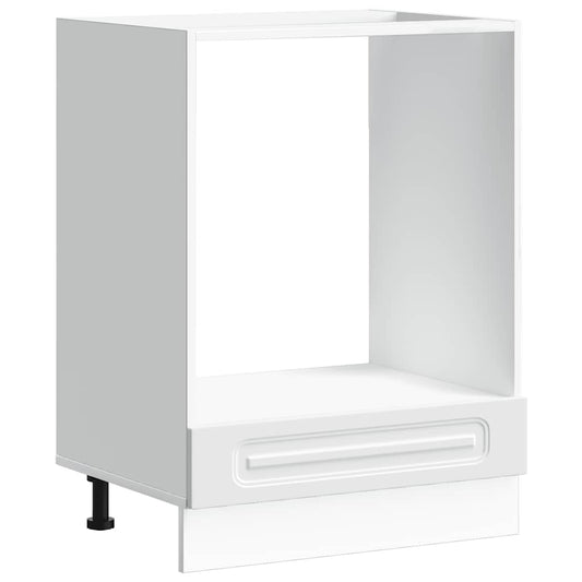 Oven Cabinet "Kalmar" White Engineered Wood Oven Cabinet "Kalmar" White Engineered Wood