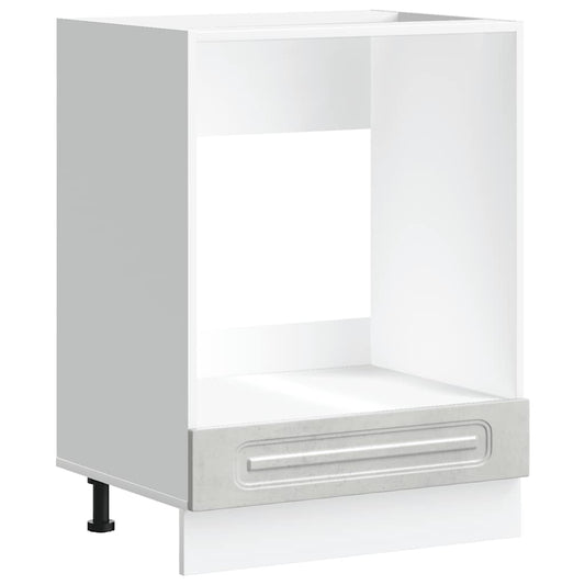 Oven Cabinet Kalmar Concrete Grey Engineered Wood Oven Cabinet Kalmar Concrete Grey Engineered Wood