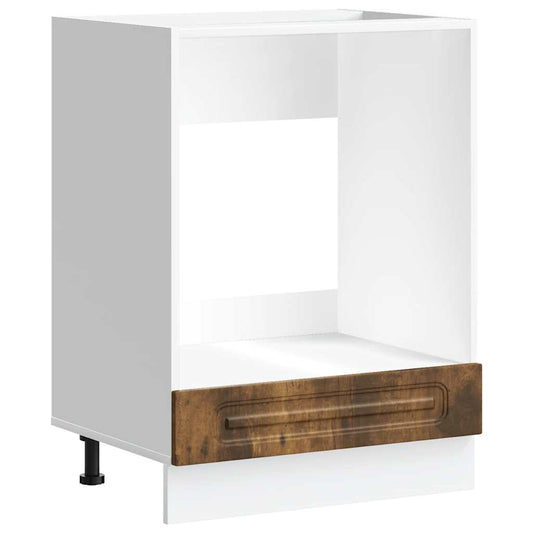 Oven Cabinet Kalmar Smoked Oak Engineered Wood Oven Cabinet Kalmar Smoked Oak Engineered Wood