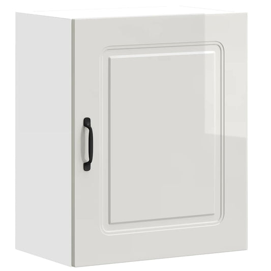 Kitchen Wall Cabinet Kalmar High Gloss White Engineered Wood Kitchen Wall Cabinet Kalmar High Gloss White Engineered Wood
