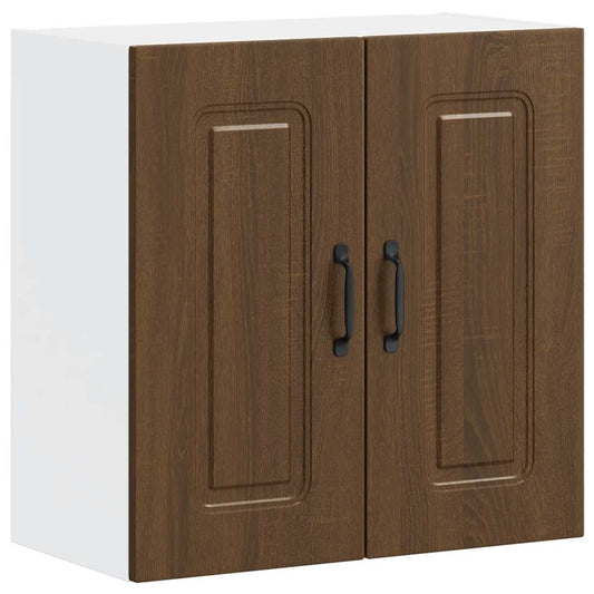 Kitchen Wall Cabinet "Kalmar" Brown Oak Engineered Wood Kitchen Wall Cabinet "Kalmar" Brown Oak Engineered Wood