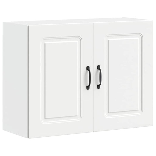 Kitchen Wall Cabinet "Kalmar" White Engineered Wood Kitchen Wall Cabinet "Kalmar" White Engineered Wood