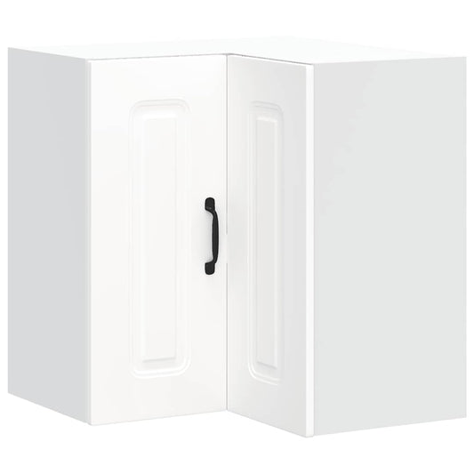 Kitchen Wall Corner Cabinet Kalmar White Engineered Wood Kitchen Wall Corner Cabinet Kalmar White Engineered Wood