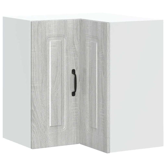Kitchen Wall Corner Cabinet "Kalmar" Grey Sonoma Engineered Wood Kitchen Wall Corner Cabinet "Kalmar" Grey Sonoma Engineered Wood