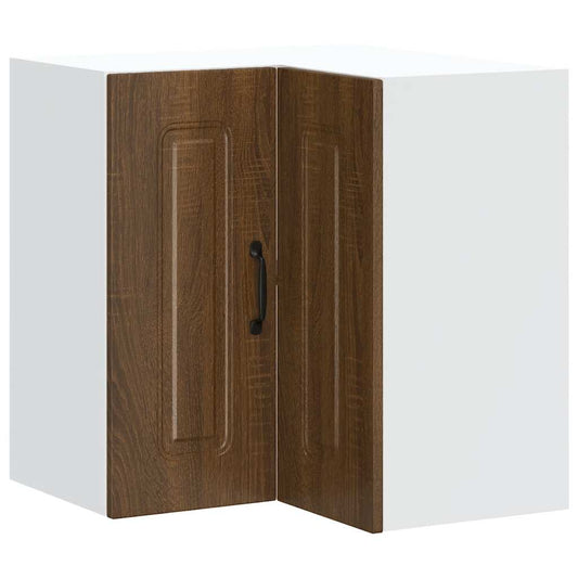 Kitchen Wall Corner Cabinet Kalmar Brown Oak Engineered Wood Kitchen Wall Corner Cabinet Kalmar Brown Oak Engineered Wood