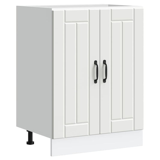 Sink Base Cabinet "Lucca" White Engineered Wood Sink Base Cabinet "Lucca" White Engineered Wood