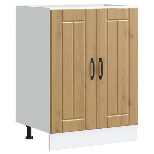 Sink Base Cabinet "Lucca" Artisan Oak Engineered Wood Sink Base Cabinet "Lucca" Artisan Oak Engineered Wood