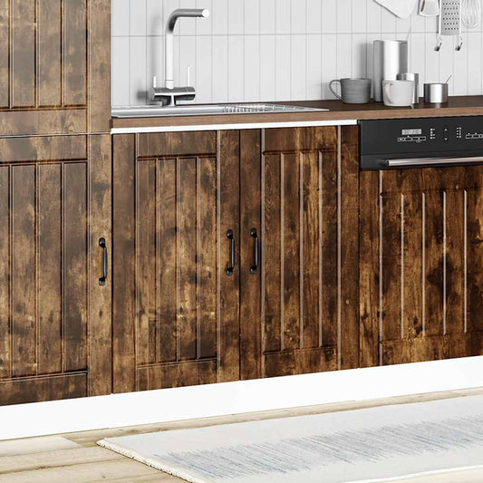 Sink Base Cabinet Lucca Smoked Oak Engineered Wood Sink Base Cabinet Lucca Smoked Oak Engineered Wood