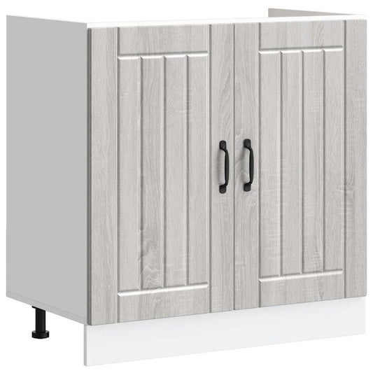 Sink Base Cabinet "Lucca" Grey Sonoma Engineered Wood Sink Base Cabinet "Lucca" Grey Sonoma Engineered Wood