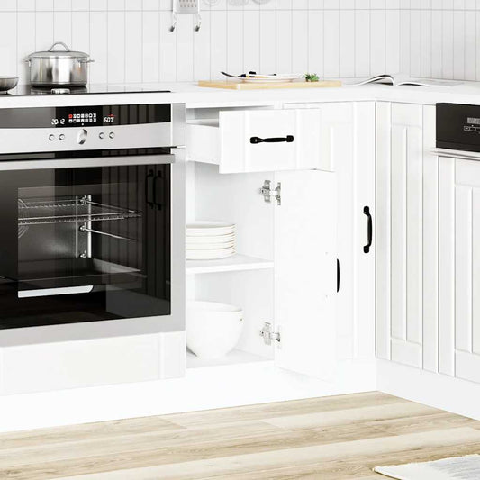 Kitchen Base Cabinet Lucca White Engineered Wood Kitchen Base Cabinet Lucca White Engineered Wood