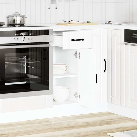 Kitchen Base Cabinet "Lucca" White Engineered Wood Kitchen Base Cabinet "Lucca" White Engineered Wood