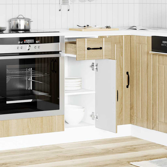 Kitchen Base Cabinet "Lucca" Sonoma Oak Engineered Wood Kitchen Base Cabinet "Lucca" Sonoma Oak Engineered Wood