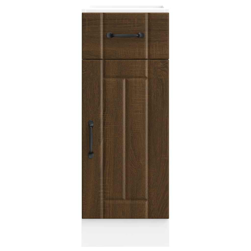 Kitchen Base Cabinet "Lucca" Brown Oak Engineered Wood