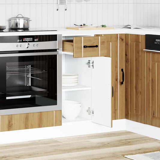 Kitchen Base Cabinet "Lucca" Artisan Oak Engineered Wood Kitchen Base Cabinet "Lucca" Artisan Oak Engineered Wood