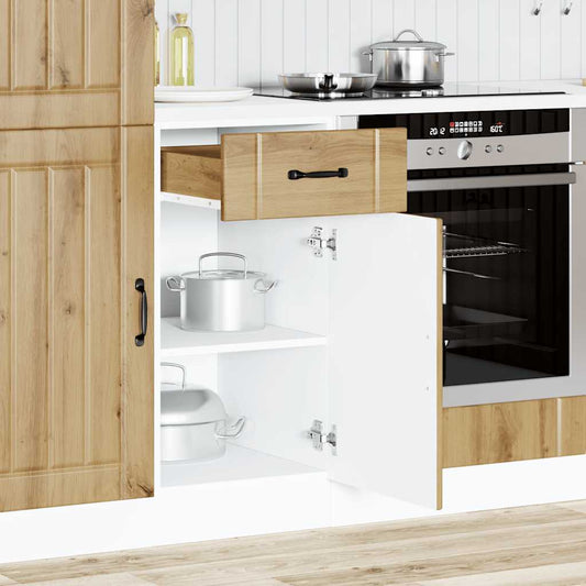 Kitchen Base Cabinet "Lucca" Artisan Oak Engineered Wood Kitchen Base Cabinet "Lucca" Artisan Oak Engineered Wood