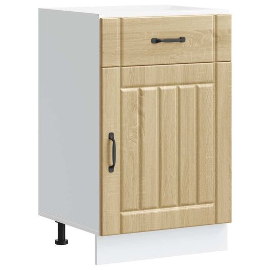 Kitchen Base Cabinet "Lucca" Sonoma Oak Engineered Wood Kitchen Base Cabinet "Lucca" Sonoma Oak Engineered Wood