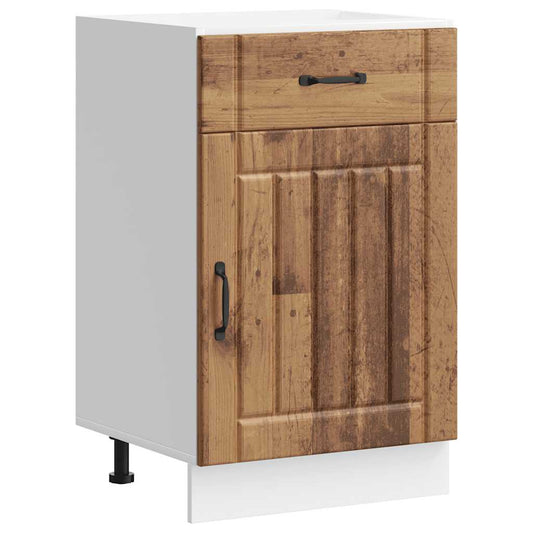 Kitchen Base Cabinet "Lucca" Old Wood Engineered Wood Kitchen Base Cabinet "Lucca" Old Wood Engineered Wood