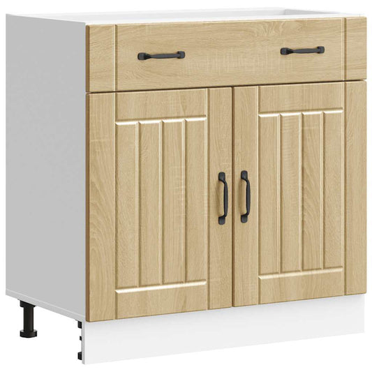Kitchen Base Cabinet Lucca Sonoma Oak Engineered Wood Kitchen Base Cabinet Lucca Sonoma Oak Engineered Wood