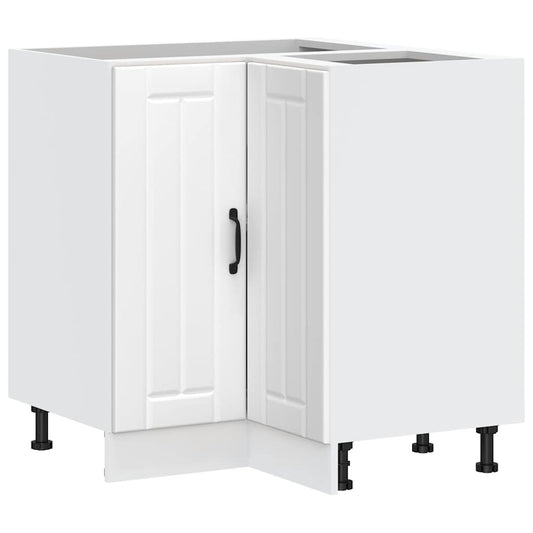 Kitchen Corner Base Cabinet "Lucca" White Engineered Wood Kitchen Corner Base Cabinet "Lucca" White Engineered Wood