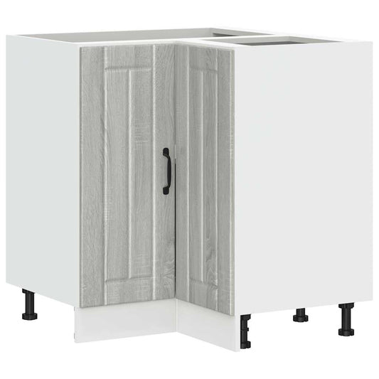 Kitchen Corner Base Cabinet "Lucca" Grey Sonoma Engineered Wood Kitchen Corner Base Cabinet "Lucca" Grey Sonoma Engineered Wood