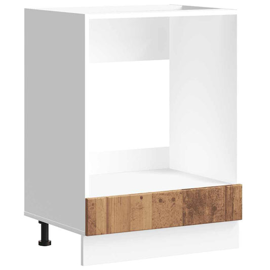 Oven Cabinet Lucca Old Wood Engineered Wood Oven Cabinet Lucca Old Wood Engineered Wood