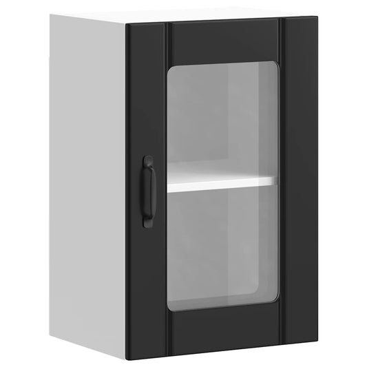 Kitchen Wall Cabinet with Glass Door "Lucca" Black Kitchen Wall Cabinet with Glass Door "Lucca" Black
