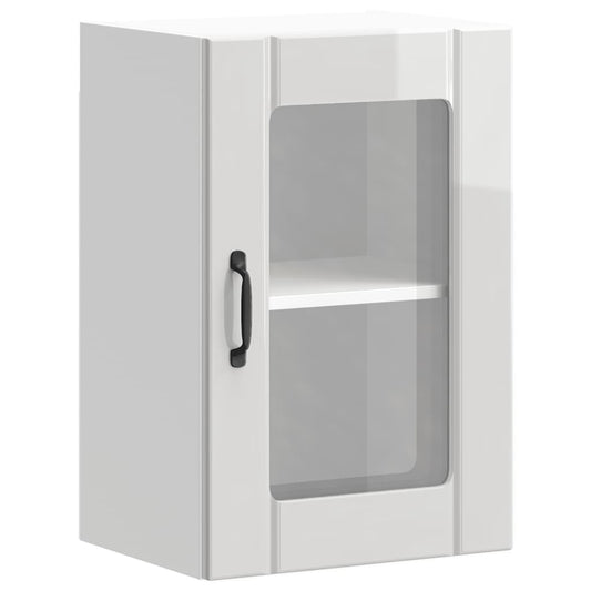 Kitchen Wall Cabinet with Glass Door "Lucca" High Gloss White Kitchen Wall Cabinet with Glass Door "Lucca" High Gloss White