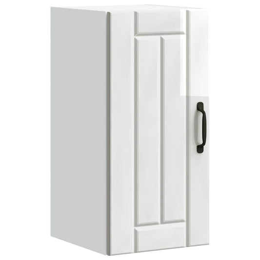 Kitchen Wall Cabinet "Lucca" High Gloss White Engineered Wood Kitchen Wall Cabinet "Lucca" High Gloss White Engineered Wood
