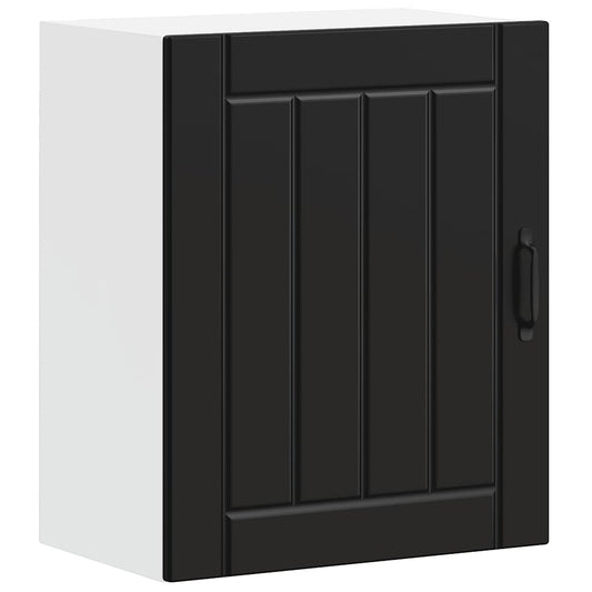 Kitchen Wall Cabinet "Lucca" Black Engineered Wood Kitchen Wall Cabinet "Lucca" Black Engineered Wood