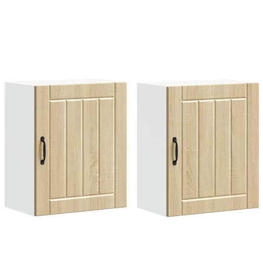 Kitchen Wall Cabinets 2 pcs Lucca Sonoma Oak Engineered Wood Kitchen Wall Cabinets 2 pcs Lucca Sonoma Oak Engineered Wood