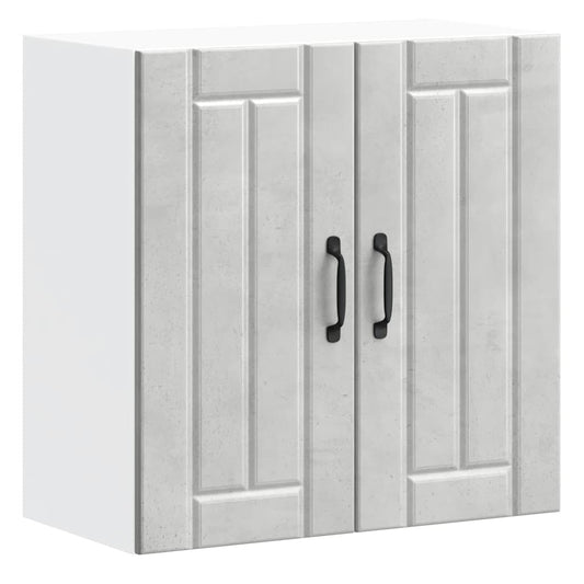 Kitchen Wall Cabinet "Lucca" Concrete Grey Engineered Wood Kitchen Wall Cabinet "Lucca" Concrete Grey Engineered Wood