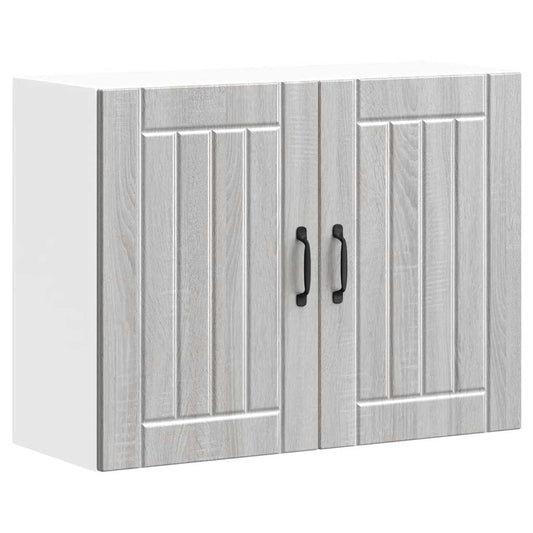 Kitchen Wall Cabinet "Lucca" Grey Sonoma Engineered Wood Kitchen Wall Cabinet "Lucca" Grey Sonoma Engineered Wood