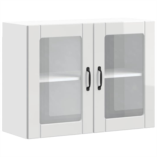Kitchen Wall Cabinet with Glass Door "Lucca" High Gloss White Kitchen Wall Cabinet with Glass Door "Lucca" High Gloss White