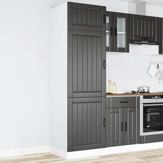 Kitchen Cupboard Lucca Black Engineered Wood Kitchen Cupboard Lucca Black Engineered Wood