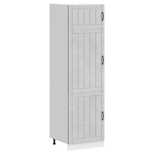 Kitchen Cupboard "Lucca" Concrete Grey Engineered Wood Kitchen Cupboard "Lucca" Concrete Grey Engineered Wood