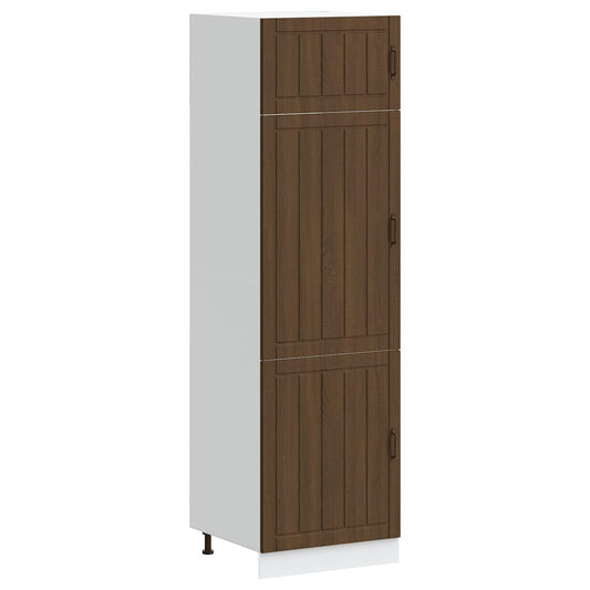 Kitchen Cupboard "Lucca" Brown Oak Engineered Wood Kitchen Cupboard "Lucca" Brown Oak Engineered Wood