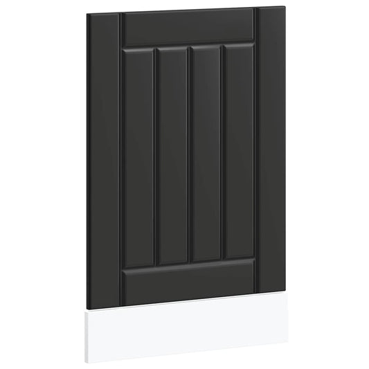Dishwasher Panel Lucca Black Engineered Wood Dishwasher Panel Lucca Black Engineered Wood