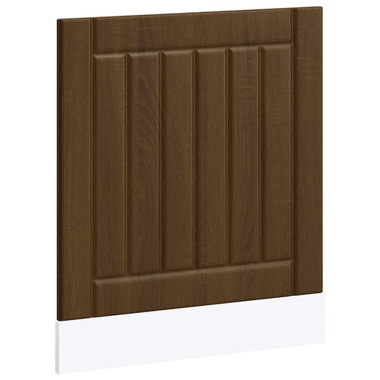 Dishwasher Panel Lucca Brown Oak Engineered Wood Dishwasher Panel Lucca Brown Oak Engineered Wood
