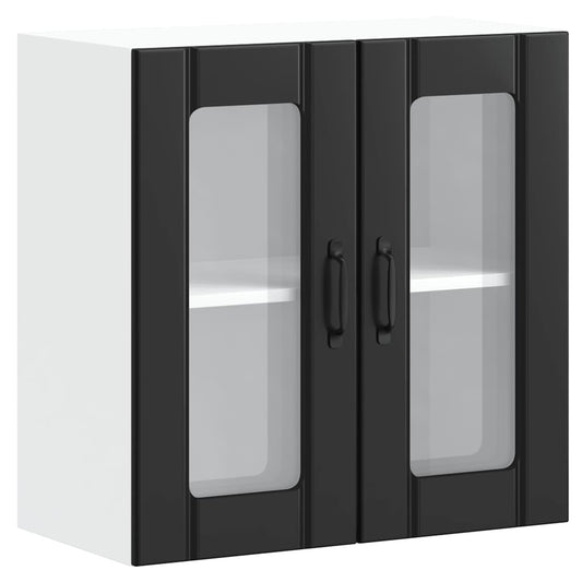 Kitchen Wall Cabinet with Glass Door "Lucca" Black Kitchen Wall Cabinet with Glass Door "Lucca" Black