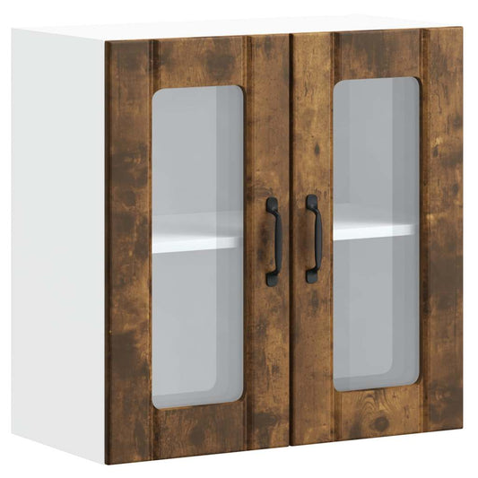 Kitchen Wall Cabinet with Glass Door "Lucca" Smoked Oak Kitchen Wall Cabinet with Glass Door "Lucca" Smoked Oak